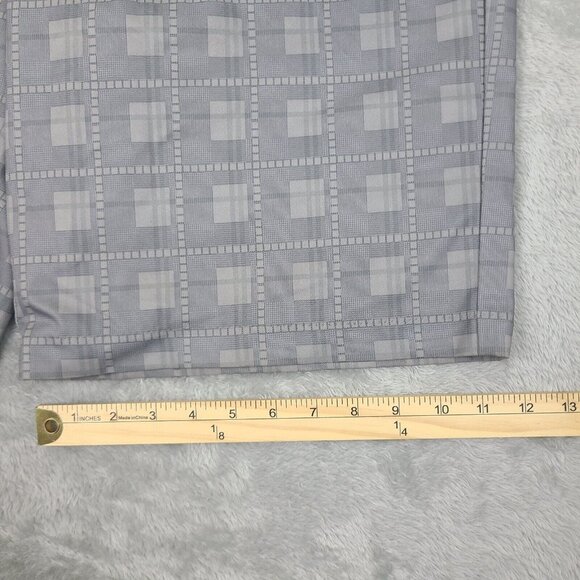 Adidas Men’s‎ Climalite Gray Plaid Golf Athleisure Shorts Sz 36 Men's Casual - Picture 3 of 8